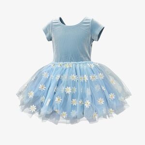 Only Little Once Blue Daisy Tulle Dress 8